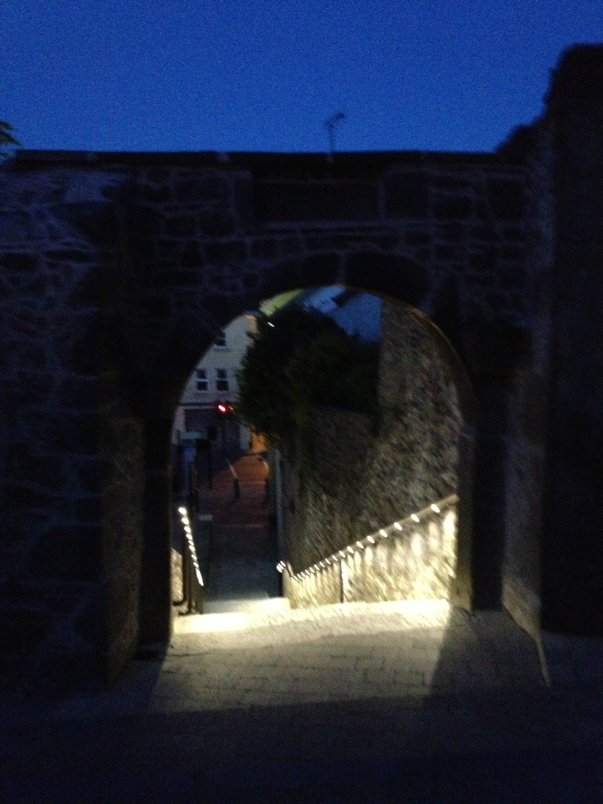Handrail Lights - Saint Canises steps