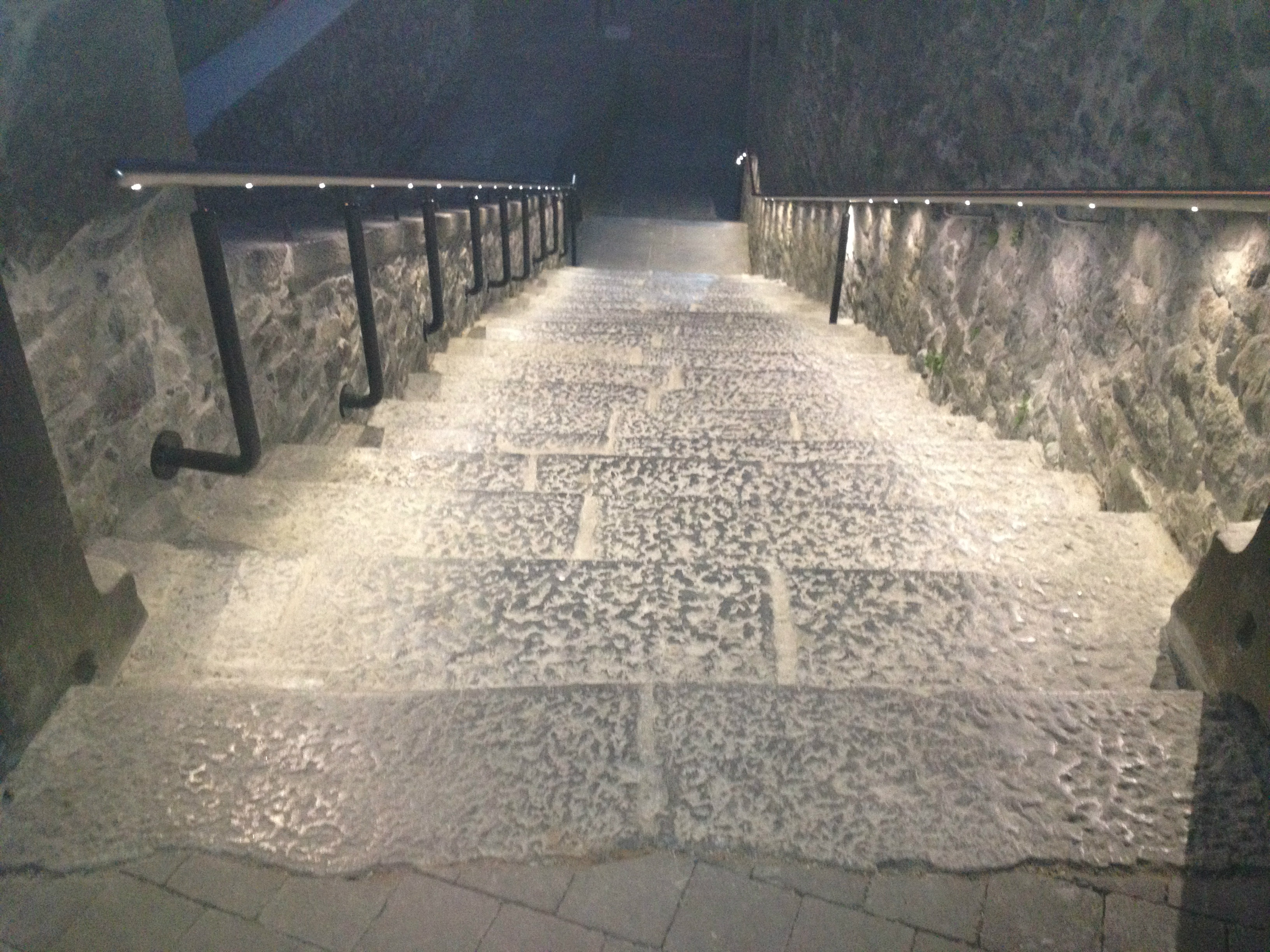 Handrail Lights - Saint Canises steps